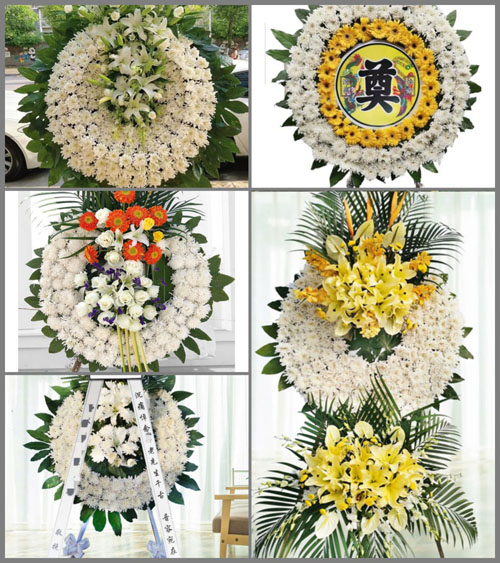 湖北孝感市安陆市陈店乡饶湾村花圈速递